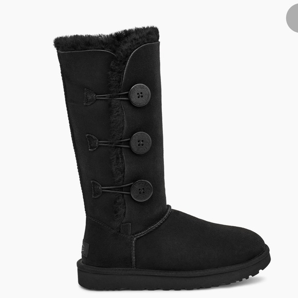 On Hold! UGG Bailey Button Fleece lined suede boots - Picture 1 of 9